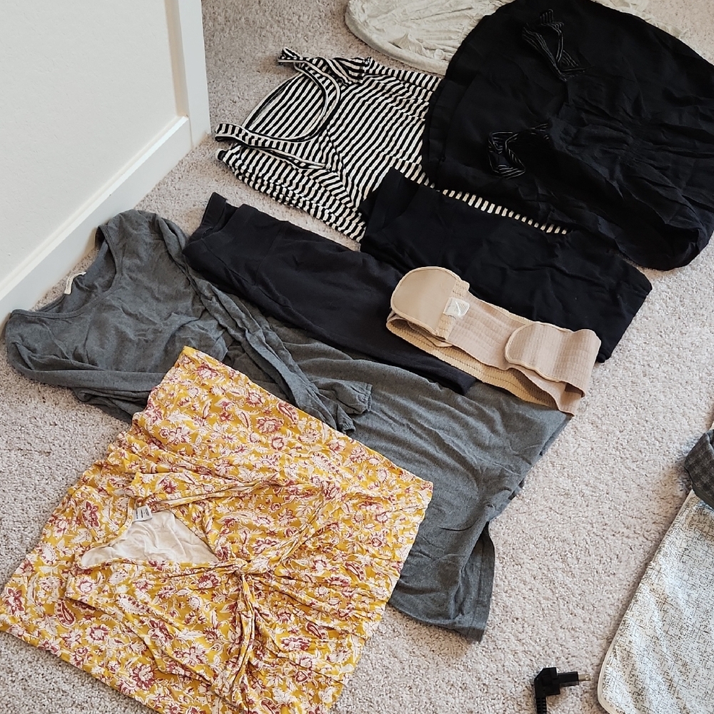 Maternity Clothes w. Belly Bandit (Free Nursing Pads If You Need)